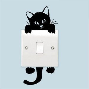 Cute Cat Switch Wall Art