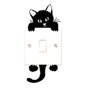 Cute Cat Switch Wall Art