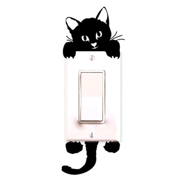 Cute Cat Switch Wall Art