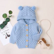 Load image into Gallery viewer, Baby&#39;s Knitted Sweater Hooded Wear