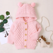 Load image into Gallery viewer, Baby&#39;s Knitted Sweater Hooded Wear