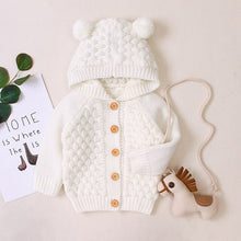 Load image into Gallery viewer, Baby&#39;s Knitted Sweater Hooded Wear