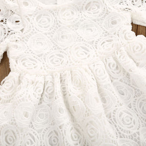 Baby White Lace Dress, 0-24M