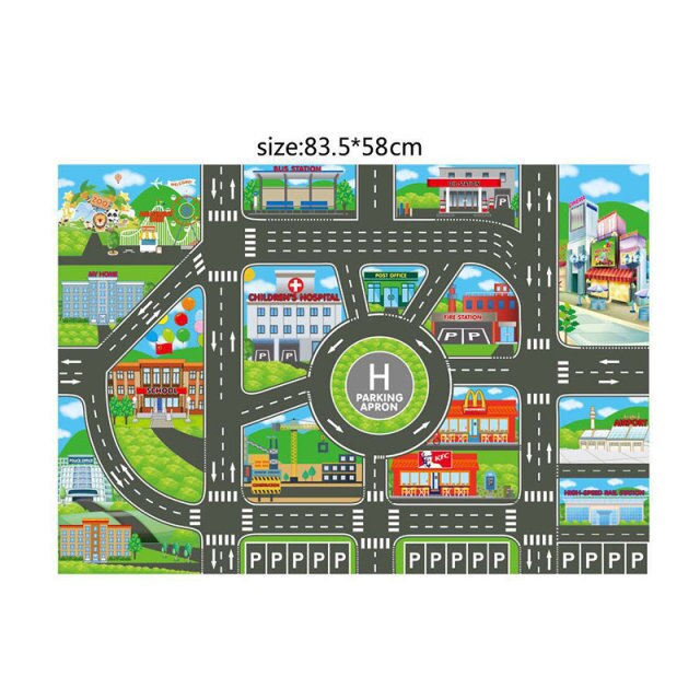 Traffic Map Rug