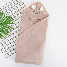 Load image into Gallery viewer, Baby Bath Towel With Head Cover