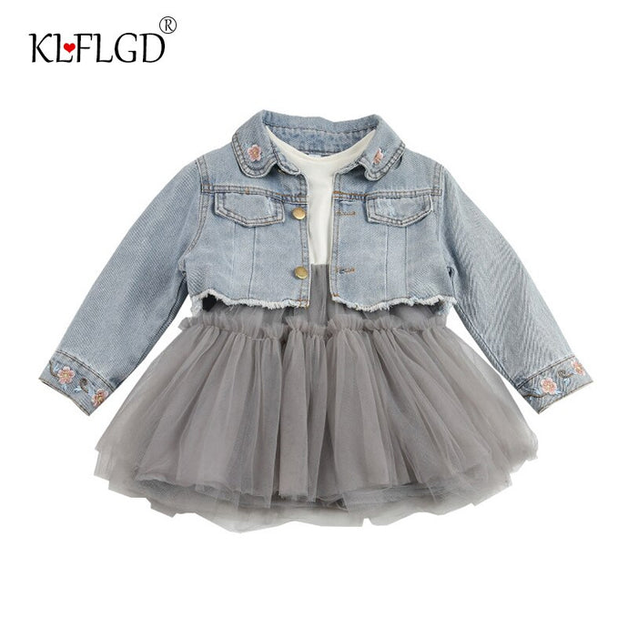 Baby Dress & Jean Jacket Set, 0 - 4 years