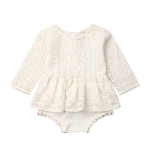 Baby Girl Princess Flower Lace Dress