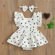 Load image into Gallery viewer, Baby Girls Summer Dress with Hair Bow