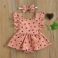 Load image into Gallery viewer, Baby Girls Summer Dress with Hair Bow