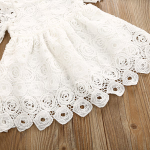 Baby White Lace Dress, 0-24M