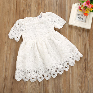 Baby White Lace Dress, 0-24M