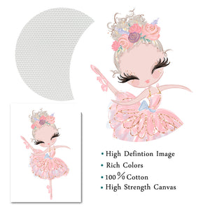 Little Princess Unicorn Ballerina Wall Art