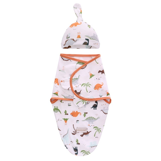 Baby Swaddle Blanket & Cap