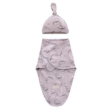 Load image into Gallery viewer, Baby Shark Print Swaddle Blanket &amp; Cap