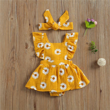 Load image into Gallery viewer, Baby Girls Summer Dress with Hair Bow