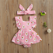 Load image into Gallery viewer, Baby Girls Summer Dress with Hair Bow