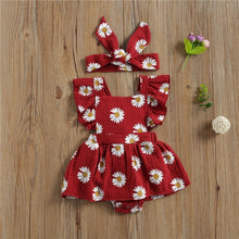 Load image into Gallery viewer, Baby Girls Summer Dress with Hair Bow