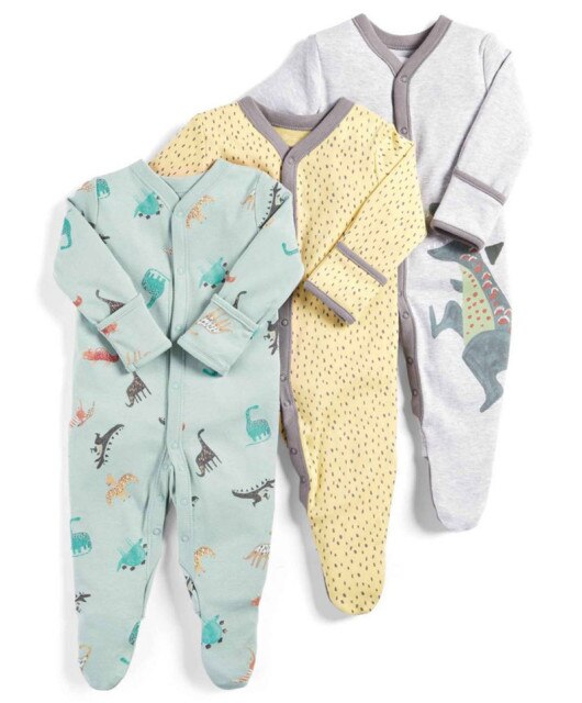 Baby 3pcs  Long Sleeve Sleepsuits