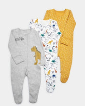 Load image into Gallery viewer, Baby 3pcs  Long Sleeve Sleepsuits