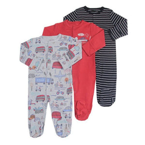 Baby 3pcs  Long Sleeve Sleepsuits