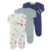 Load image into Gallery viewer, Baby 3pcs  Long Sleeve Sleepsuits