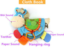 Load image into Gallery viewer, Baby Growth Teething Soft Book Toy