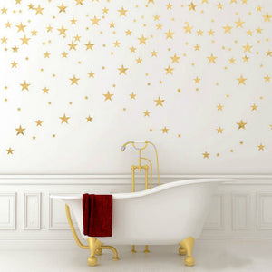 Gold Stars Baby Room Wall Stickers