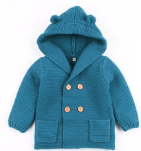 Load image into Gallery viewer, Baby Knitted Jacket with Ears