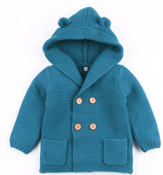 Baby Knitted Jacket with Ears