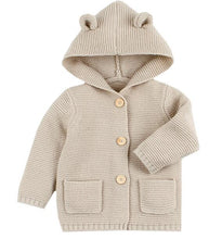 Load image into Gallery viewer, Baby Knitted Jacket with Ears